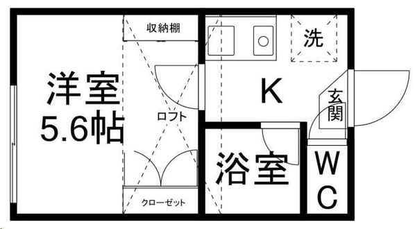 ピースフル泉第３の物件間取画像